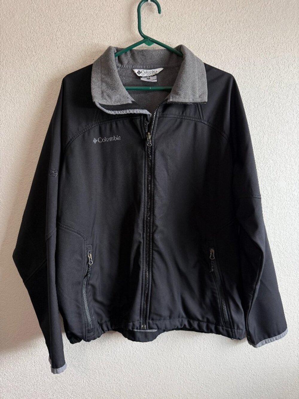 Men’s Columbia Interchange Softshell Fleece Jacket Black Size L